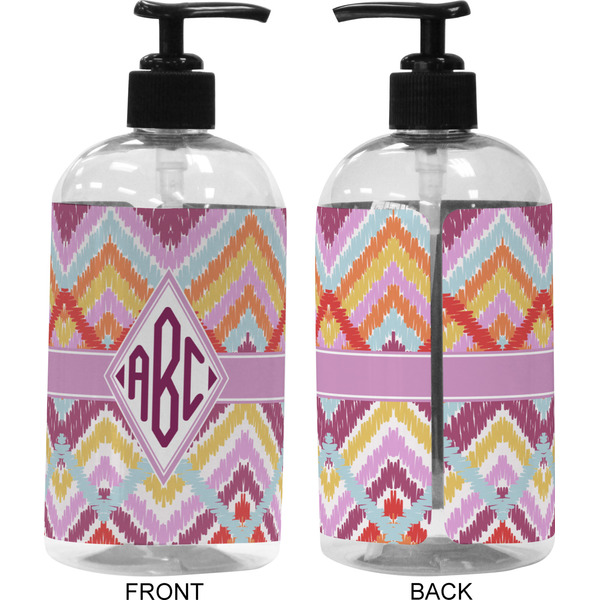 Ikat Chevron 16 oz Plastic Liquid Dispenser (Approval)