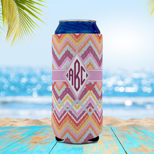 Ikat Chevron 16oz Can Sleeve - LIFESTYLE