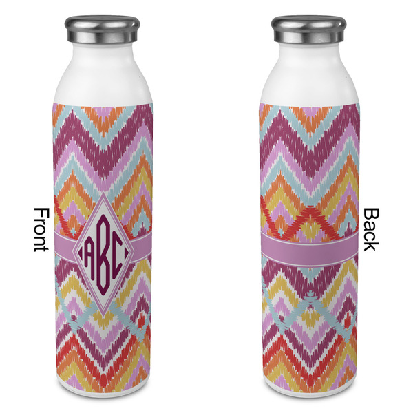 Ikat Chevron 20oz Water Bottles - Full Print - Approval
