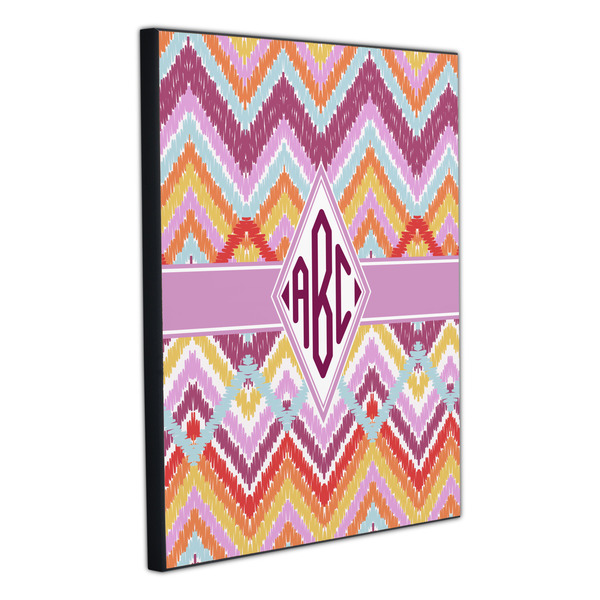 Ikat Chevron 20x24 Wood Print - Angle View