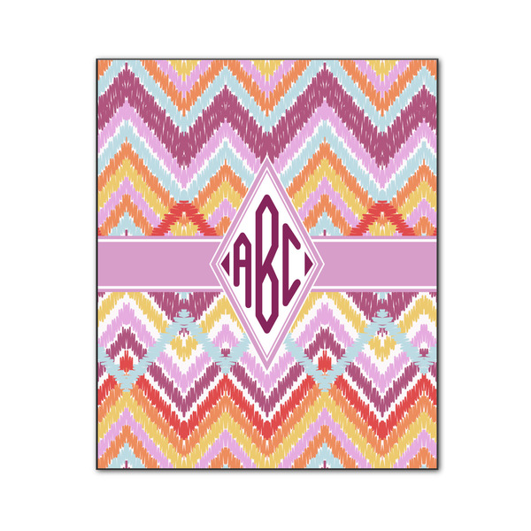 Ikat Chevron 20x24 Wood Print - Front View