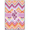 Ikat Chevron Wood Print - 20x30 (Personalized)