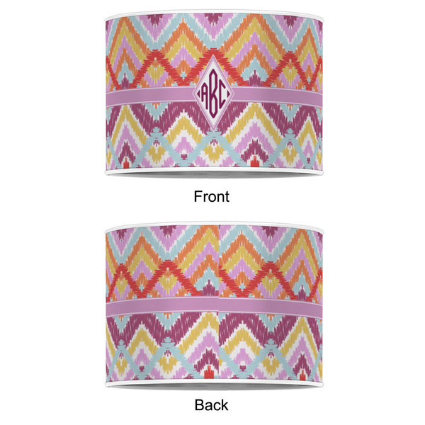 Ikat Chevron 8" Drum Lampshade - APPROVAL (Poly Film)