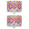 Ikat Chevron 8" Drum Lampshade - APPROVAL (Poly Film)