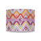 Ikat Chevron 8" Drum Lampshade - FRONT (Poly Film)