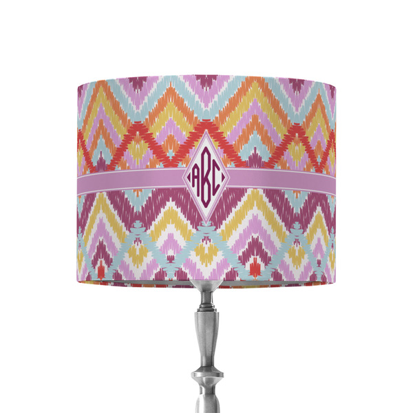 Custom Ikat Chevron 8" Drum Lamp Shade - Fabric (Personalized)