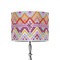 Ikat Chevron 8" Drum Lampshade - ON STAND (Poly Film)