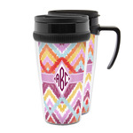 Ikat Chevron Acrylic Travel Mug (Personalized)