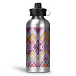Ikat Chevron Water Bottle - Aluminum - 20 oz (Personalized)