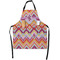 Ikat Chevron Apron With Pockets w/ Monogram