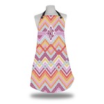 Ikat Chevron Apron w/ Monogram