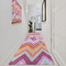 Ikat Chevron Area Rug Sizes - In Context (vertical)