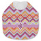 Ikat Chevron Jersey Knit Baby Bib w/ Monogram