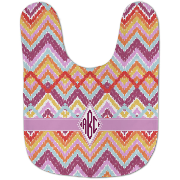Ikat Chevron Baby Bib - AFT flat