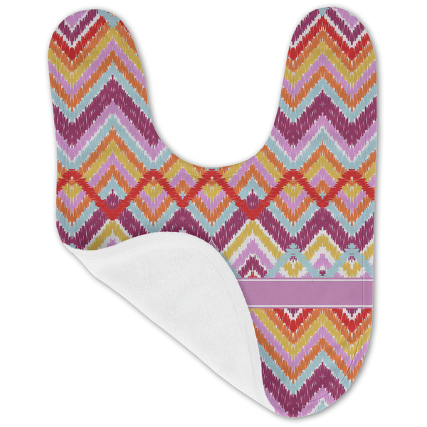 Ikat Chevron Baby Bib - AFT folded