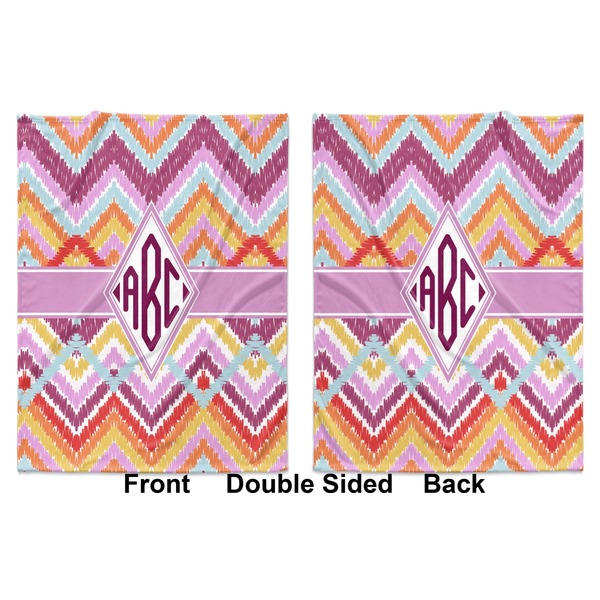 Ikat Chevron Baby Blanket (Double Sided - Printed Front and Back)