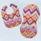 Ikat Chevron Baby Bib & Burp Set w/ Monogram