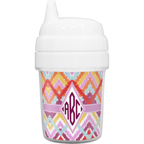 Custom Ikat Chevron Baby Sippy Cup (Personalized)