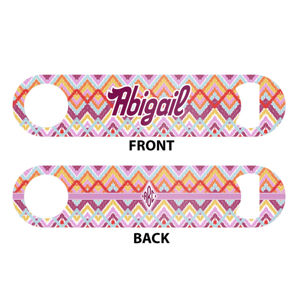 Ikat Chevron Bar Bottle Opener - White - Approval