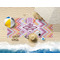 Ikat Chevron Beach Towel Lifestyle