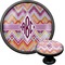 Ikat Chevron Cabinet Knob (Black) (Personalized)