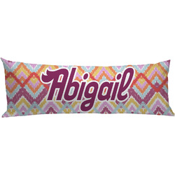 Ikat Chevron Body Pillow Case (Personalized)