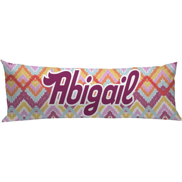 Custom Ikat Chevron Body Pillow Case (Personalized)