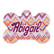 Ikat Chevron Bone Shaped Dog ID Tag (Personalized)
