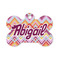 Ikat Chevron Bone Shaped Dog ID Tag - Small (Personalized)