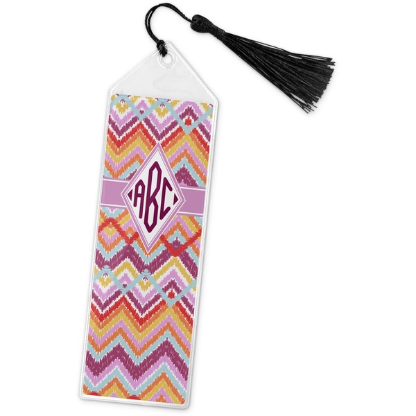 Custom Ikat Chevron Book Mark w/Tassel (Personalized)