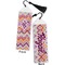 Ikat Chevron Bookmark with tassel - Front and Back