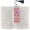 Ikat Chevron Bookmark with tassel - In book