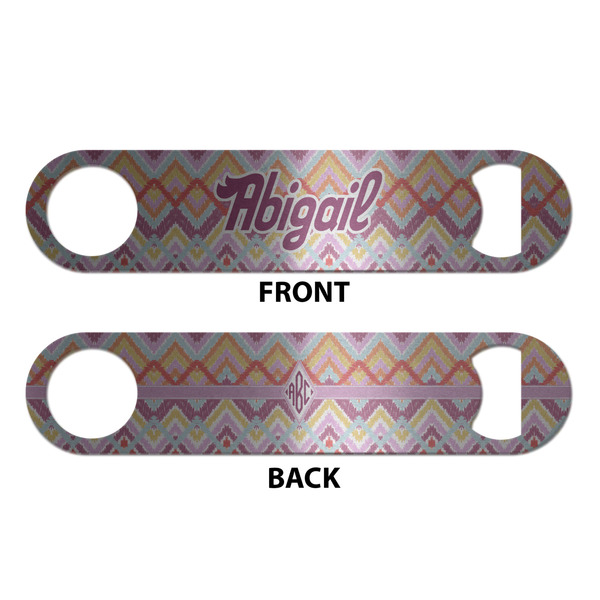 Ikat Chevron Bottle Opener - Front & Back