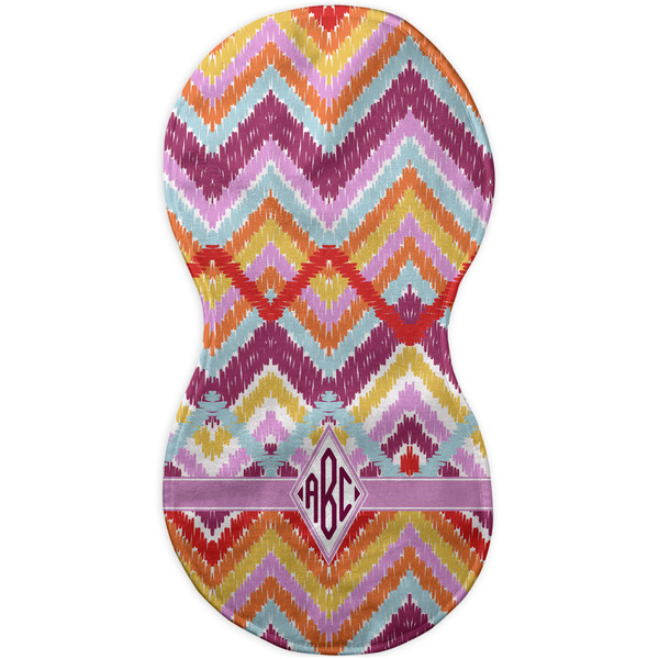 Ikat Chevron Burp Peanut Shaped Flat