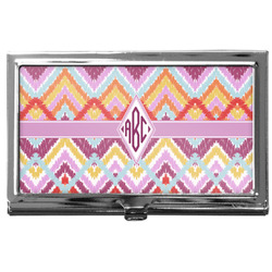 Ikat Chevron Business Card Case
