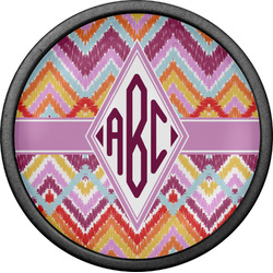 Ikat Chevron Cabinet Knob (Black) (Personalized)