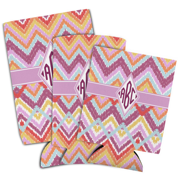 Ikat Chevron Can Coolers - PARENT/MAIN