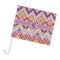 Ikat Chevron Car Flag - Large (Personalized)