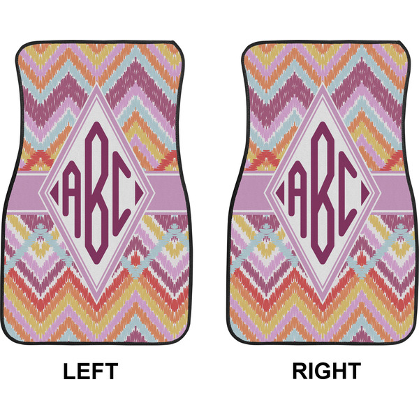 Ikat Chevron Car Mat Front - Approval