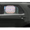Ikat Chevron Car Sun Shade Black - In Car Window