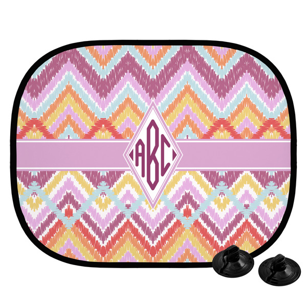 Custom Ikat Chevron Car Side Window Sun Shade (Personalized)