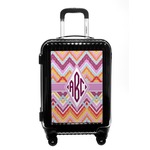 Ikat Chevron Carry On Hard Shell Suitcase (Personalized)
