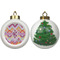 Ikat Chevron Ceramic Christmas Ornament - X-Mas Tree (APPROVAL)