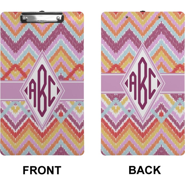 Ikat Chevron Clipboard (Legal) (Front + Back)