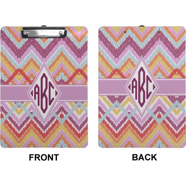Ikat Chevron Clipboard (Letter) (Front + Back)