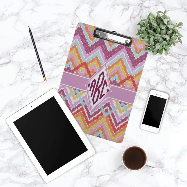 Ikat Chevron Clipboard - Lifestyle Photo