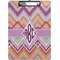 Ikat Chevron Clipboard (Letter Size) (Personalized)
