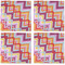 Ikat Chevron Cloth Napkins - Personalized Dinner (APPROVAL) Set of 4