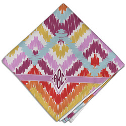 Ikat Chevron Cloth Dinner Napkin - Single w/ Monogram