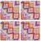 Ikat Chevron Cloth Napkins - Personalized Lunch (APPROVAL) Set of 4